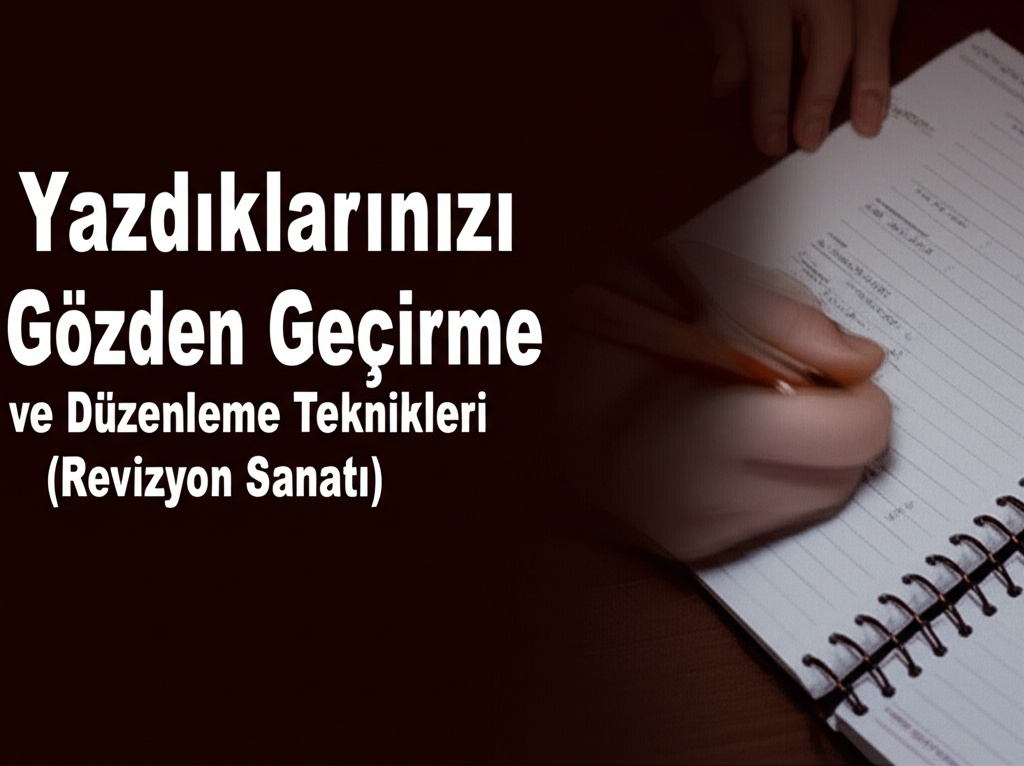 Yazdıklarınızı Gözden Geçirme ve Düzenleme Teknikleri (Revizyon Sanatı)
